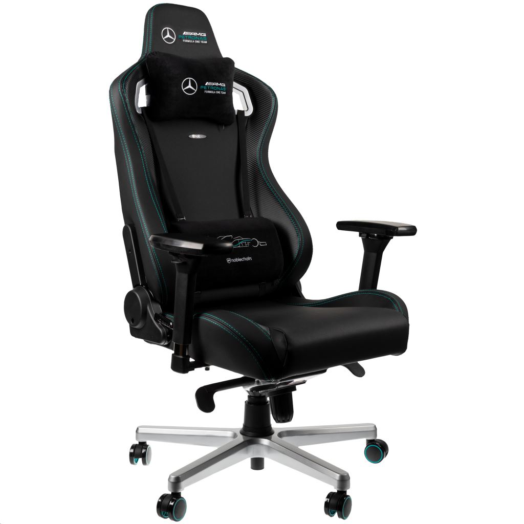 noblechairs EPIC Mercedes-AMG Petronas Motorsport 2021 Edition gaming szék Fekete (NBL-EPC-PU-MPF) noblechairs EPIC Mercedes-AMG Petronas Motorsport 2021 Edition gaming szék Fekete (NBL-EPC-PU-MPF)