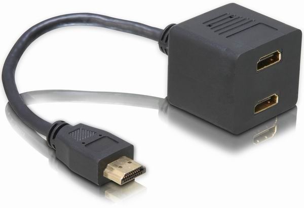 Delock DL65056 HDMI male -> 2x HDMI female adapter Delock DL65056 HDMI male -> 2x HDMI female adapter