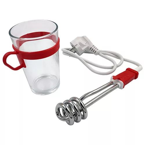 ECE-Ehlers Merülőforraló utazó készlet üveg pohárral 9cm 230V 350W (92ECE175)