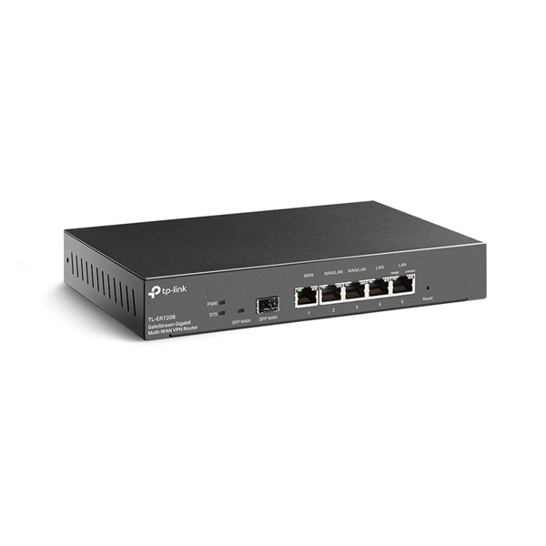 TP-LINK Vezetékes VPN Router 1xWAN(1000Mbps) + 1xSFP WAN(1000Mbps) + 4xLAN(1000Mbps), (TL-ER7206) TP-LINK Vezetékes VPN Router 1xWAN(1000Mbps) + 1xSFP WAN(1000Mbps) + 4xLAN(1000Mbps), (TL-ER7206)