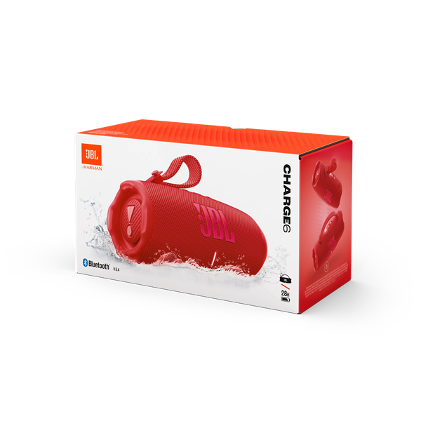JBL CHARGE 6 RED BT Hordozható vízálló hangszóró  Piros  