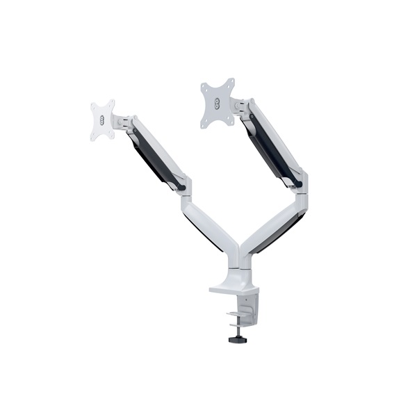 MULTIBRACKETS  M Deskmount Gas Spring Dual  15-27" max.VESA: 100x100 mm  9 kg  2 karos asztali konzol Fehér
