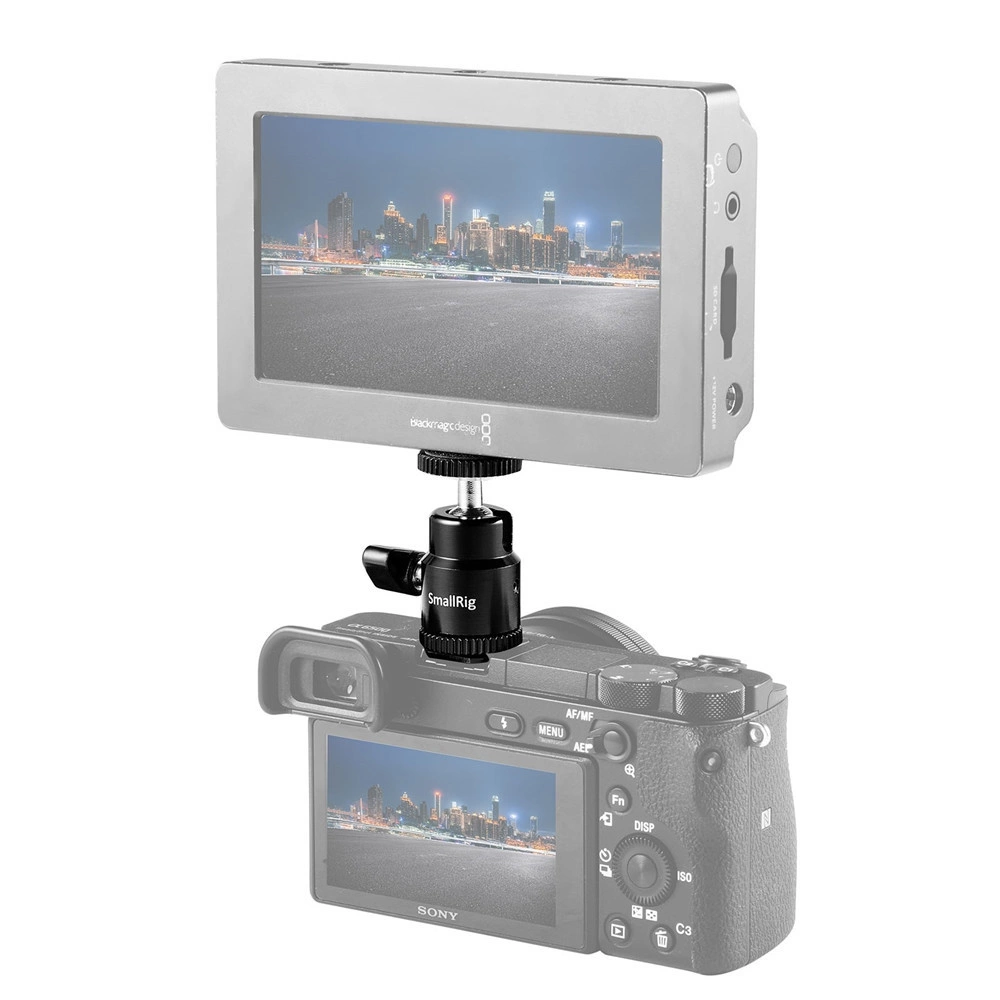 SMALLRIG New 1/4" Camera Hot shoe mount w/ additional 1/4" screw  