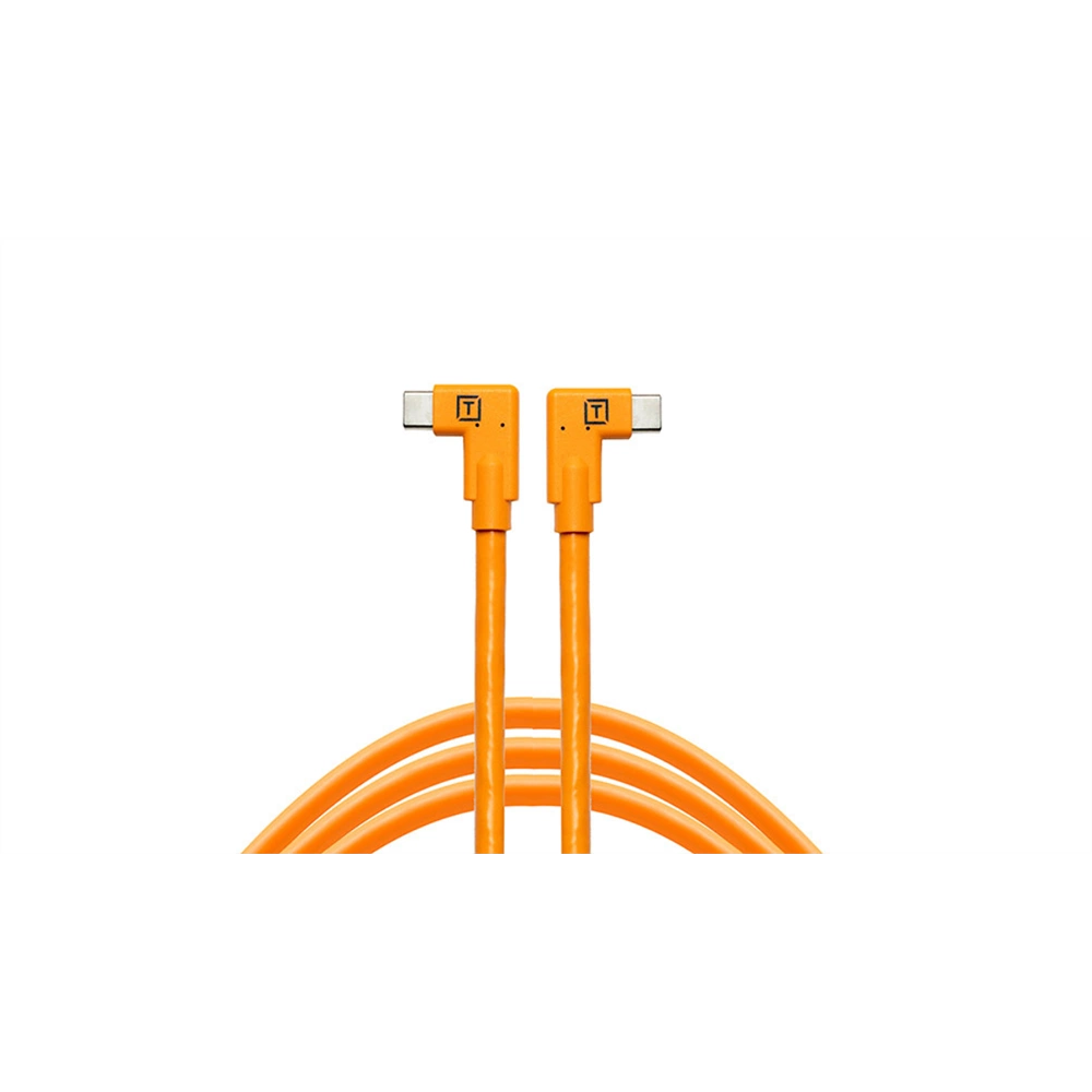 Tether Tools TetherPro Dual Right-Angle USB-C kábel Narancs Tether Tools TetherPro Dual Right-Angle USB-C kábel Narancs