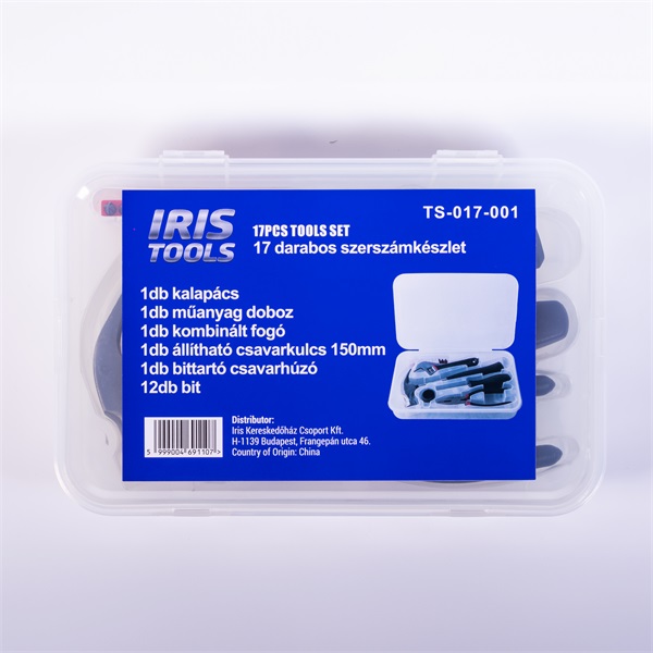 IRIS TOOLS TS-017-001 17 darabos szerszámkészlet IRIS TOOLS TS-017-001 17 darabos szerszámkészlet