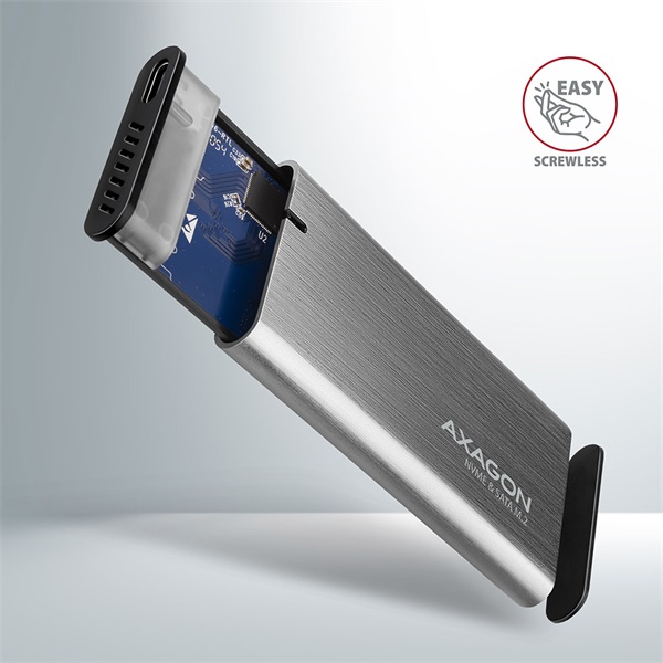 Axagon EEM2-SG2 M.2 külső SSD ház szürke Axagon EEM2-SG2 M.2 külső SSD ház szürke