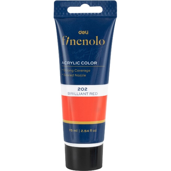 Deli Finenolo 75 ml élénkpiros akrilfesték Deli Finenolo 75 ml élénkpiros akrilfesték