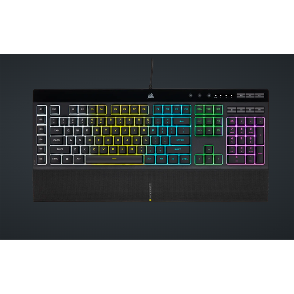 CORSAIR K55 RGB PRO Vezetékes Billentyűzet Gaming Cseppálló US fekete CORSAIR K55 RGB PRO Vezetékes Billentyűzet Gaming Cseppálló US fekete