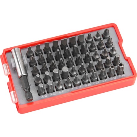 Extol Premium 8819642 BEHAJTÓ KÉSZLET 51 DB, LAPOS:3-7MM, PH0-3, PZ0-3, HEX 1,5-6MM, T ÉS TTA 8-40