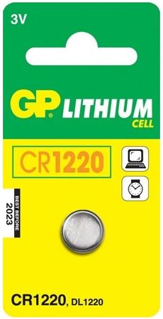 GP CR1220 Litium gombelem 3V (114520) GP CR1220 Litium gombelem 3V (114520)