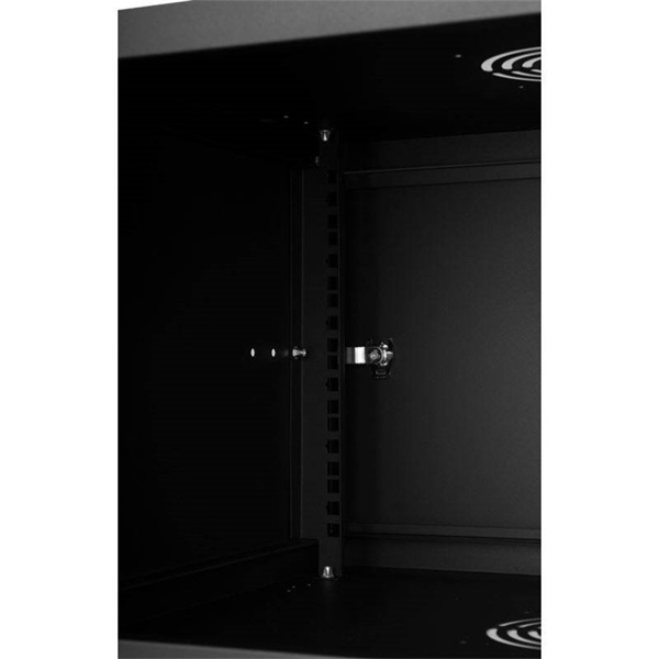Stalflex 6U fali rack szekrény 19" 450mm fekete (RC19-6U-450MB)