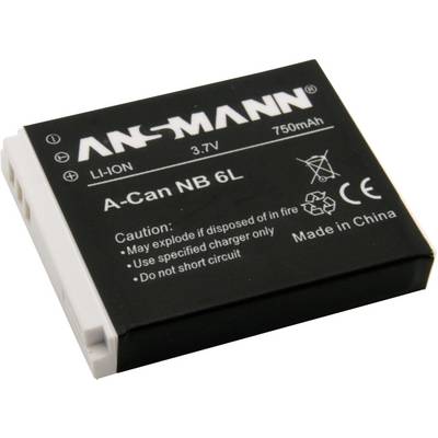 NB-6L Canon kamera akku 3,7V 750 mAh, Ansmann