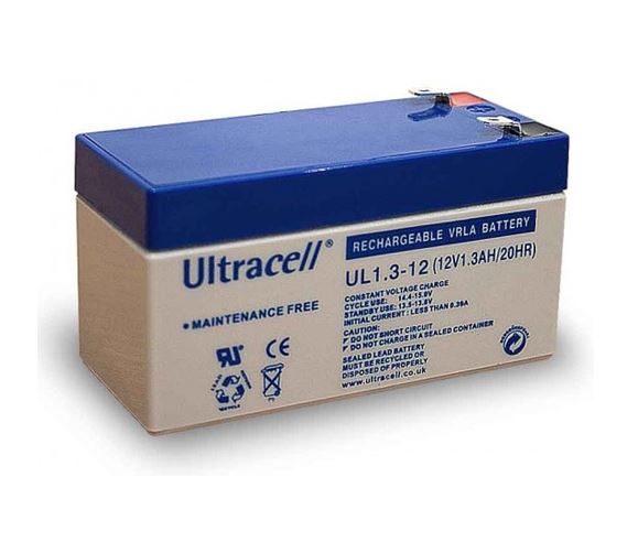 Ultracell zselés ólomsavas gondozásmentes akkumulátor 12V 1300mAh 97x43x58mm (UL1.3-12) Ultracell zselés ólomsavas gondozásmentes akkumulátor 12V 1300mAh 97x43x58mm (UL1.3-12)