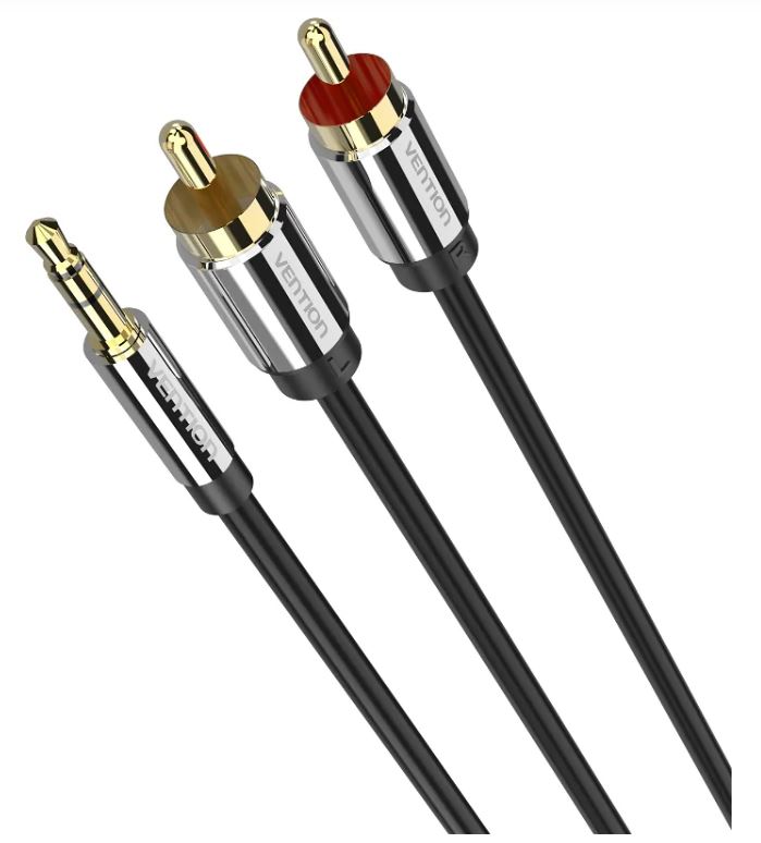 Vention 3.5mm jack - 2xRCA kábel 10m (BCFBL)