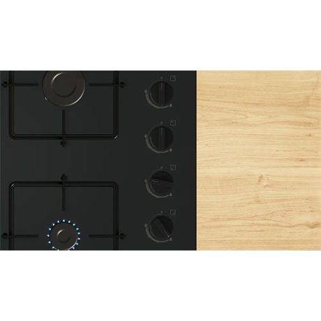 Bosch POH6B6K30 Beépíthető gázfőzőlap, 4 zónás, Fekete