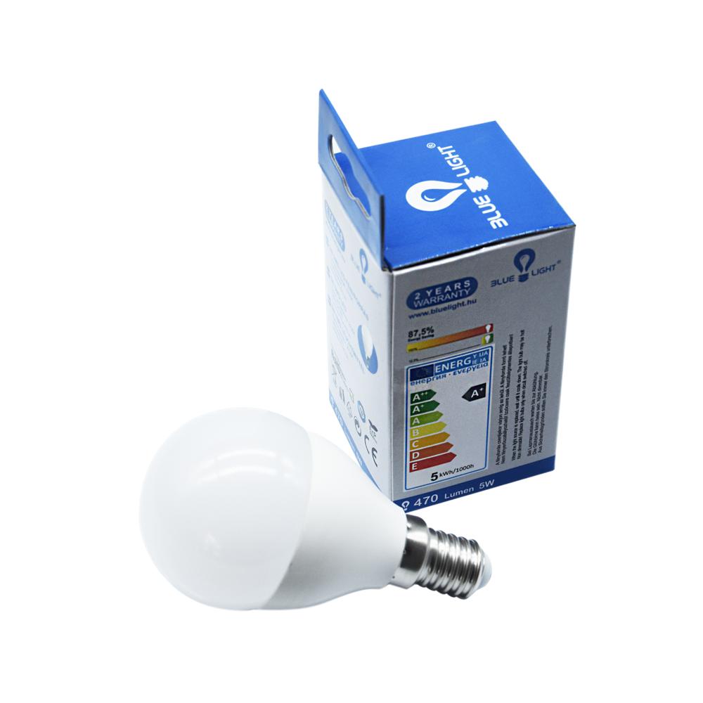 Blue Light Led 5W E14 gömb 470lm 2700k