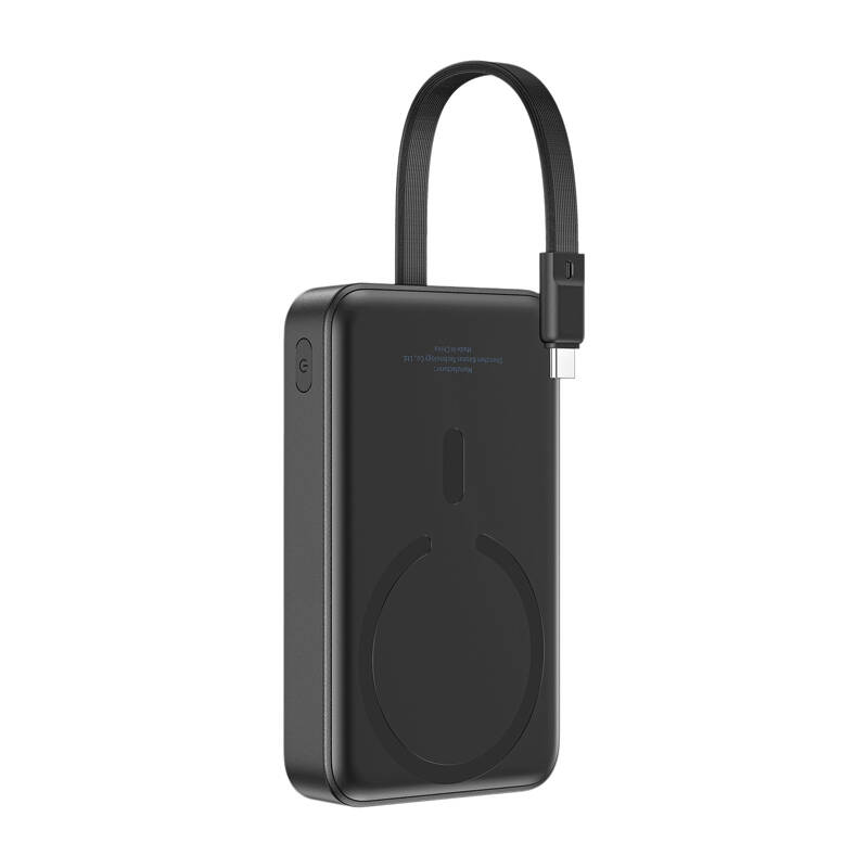 Baseus Mini 10000mAh 30W mágneses Powerbank Fekete  Bayern Edition