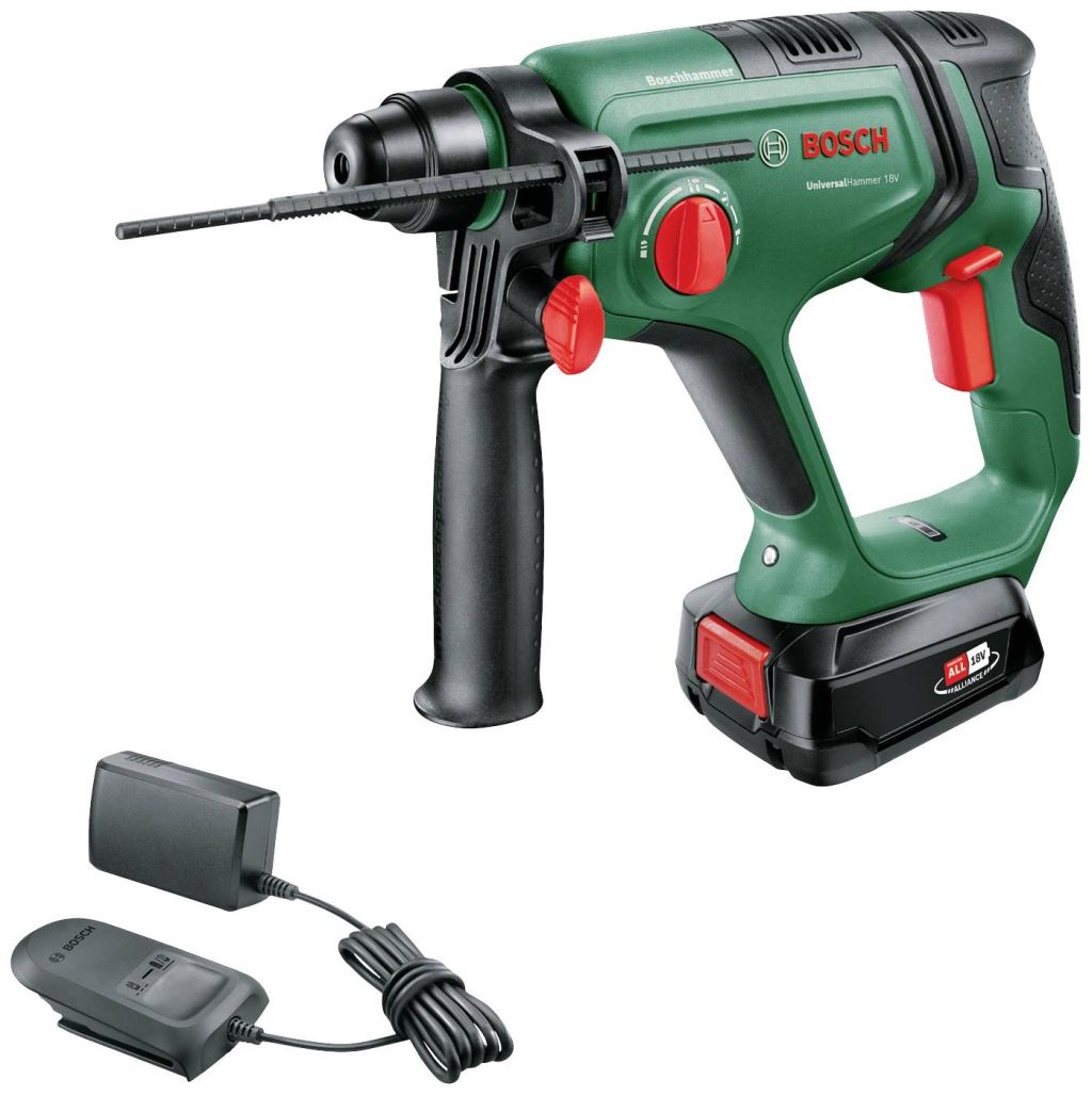 Bosch UniversalHammer 18V akkus fúrókalapács 2.5Ah akkumulátor, hordtáska (06039D6002) Bosch UniversalHammer 18V akkus fúrókalapács 2.5Ah akkumulátor, hordtáska (06039D6002)