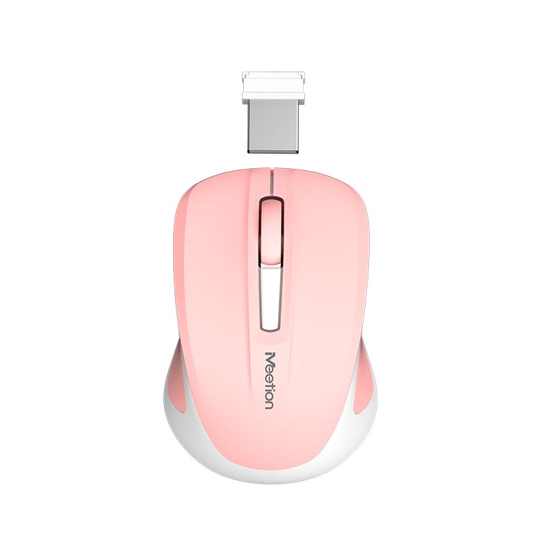 Meetion wireless egér MiniGo 2.4 Ghz wireless egér pink