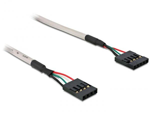 Delock DL82439 USB tűfejes csatlakozó 4 tű/5 tű anya-anya Delock DL82439 USB tűfejes csatlakozó 4 tű/5 tű anya-anya