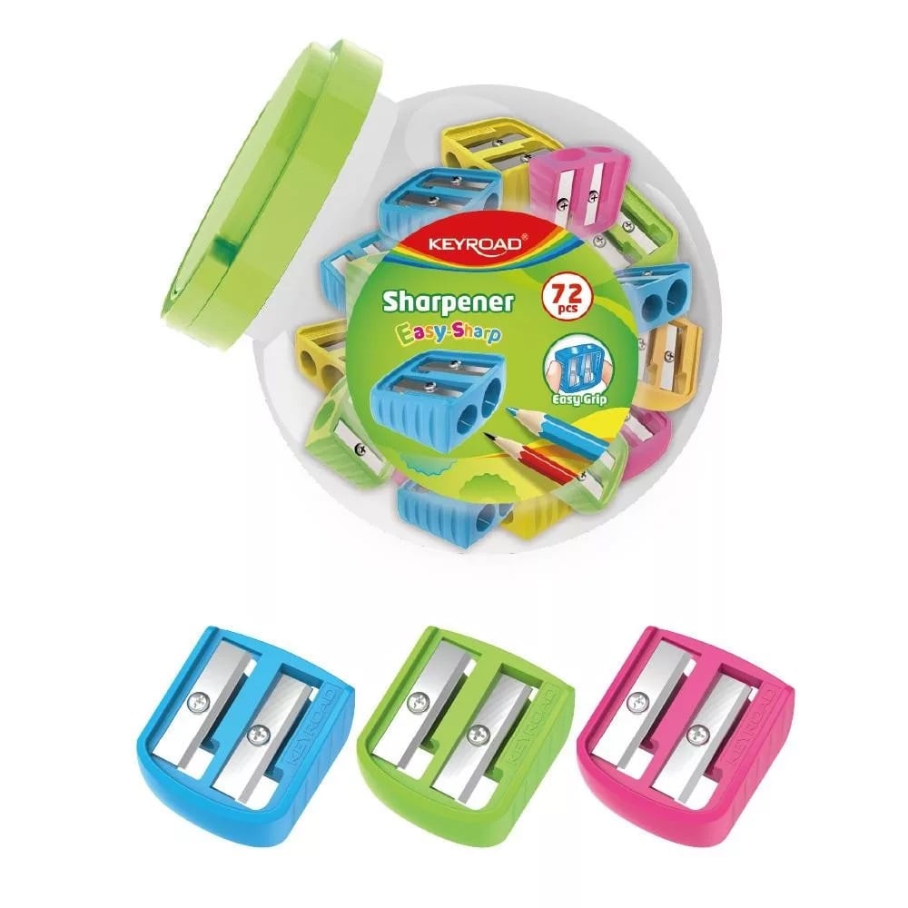 Keyroad Hegyező 2 lyukú  Easy-sharp vegyes színek (KR972273)