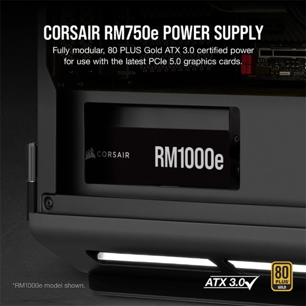 CORSAIR RM750e 750W 80+ Gold moduláris tápegység