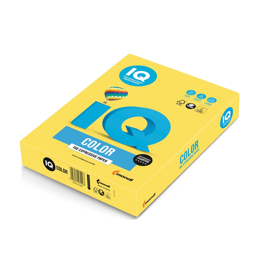 Mondi Másolópapír, színes, A4, 80g.  CY39 500ív/csomag, intenzív kanárisárga