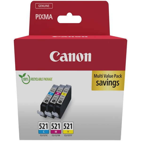 Canon patron CLI-521 Multipack 3 szín Canon patron CLI-521 Multipack 3 szín