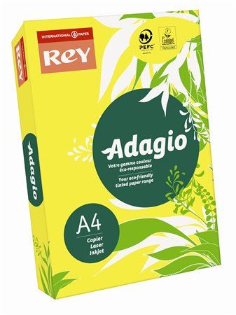 Rey "Adagio" Másolópapír színes A4 160g intenzív sárga (ADAGI160X479) Rey "Adagio" Másolópapír színes A4 160g intenzív sárga (ADAGI160X479)