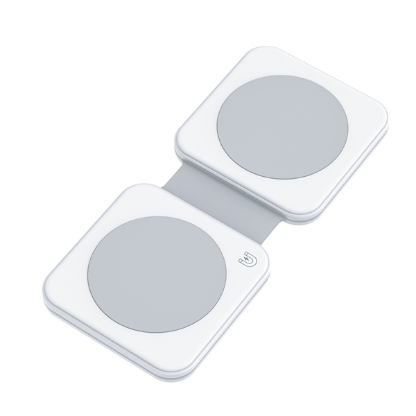 Dviced 2-in-1 Foldable Magnetic Wireless töltő Fehér