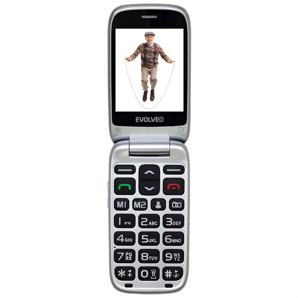 EVOLVEO EASYPHONE EP771-FS 2,8" piros mobiltelefon EVOLVEO EASYPHONE EP771-FS 2,8" piros mobiltelefon