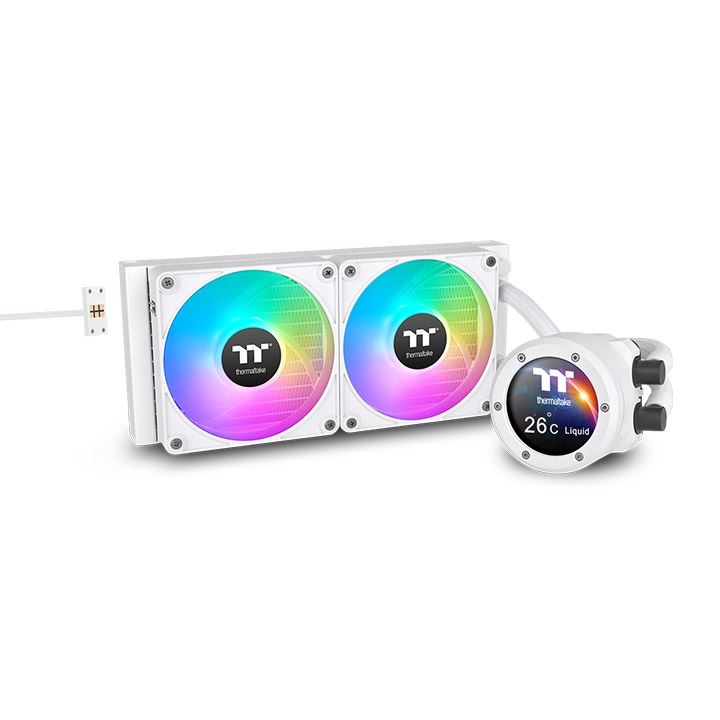 Thermaltake TH240 V2 Ultra EX ARGB Sync All-In-One Snow Edition univerzális vízhűtés Fehér