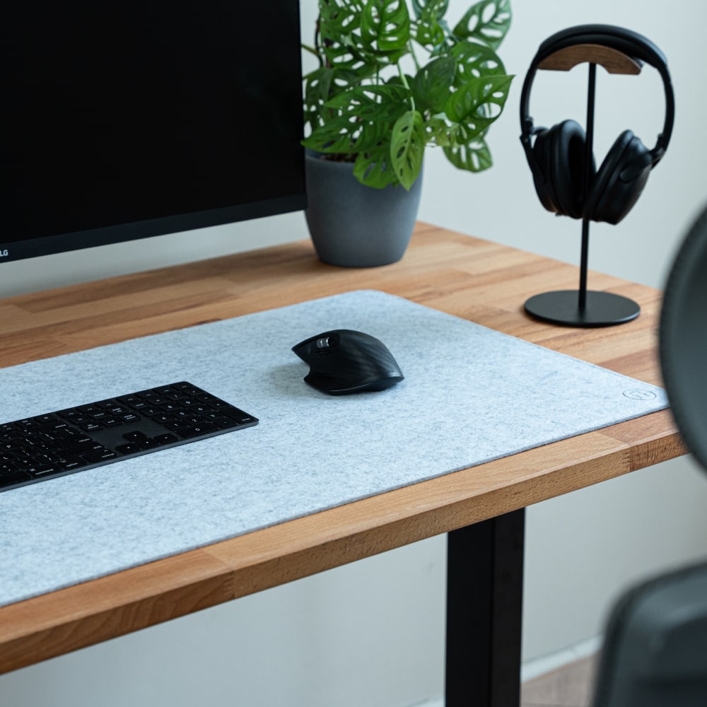 Artimo Desk Mat Felt Series M (80x40cm) Prémium filc egérpad Világos szürke