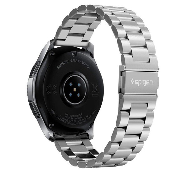 SPIGEN MODERN FIT pótszíj (univerzális, 22 mm fém, állítható) EZÜST [Honor Watch GS 3]