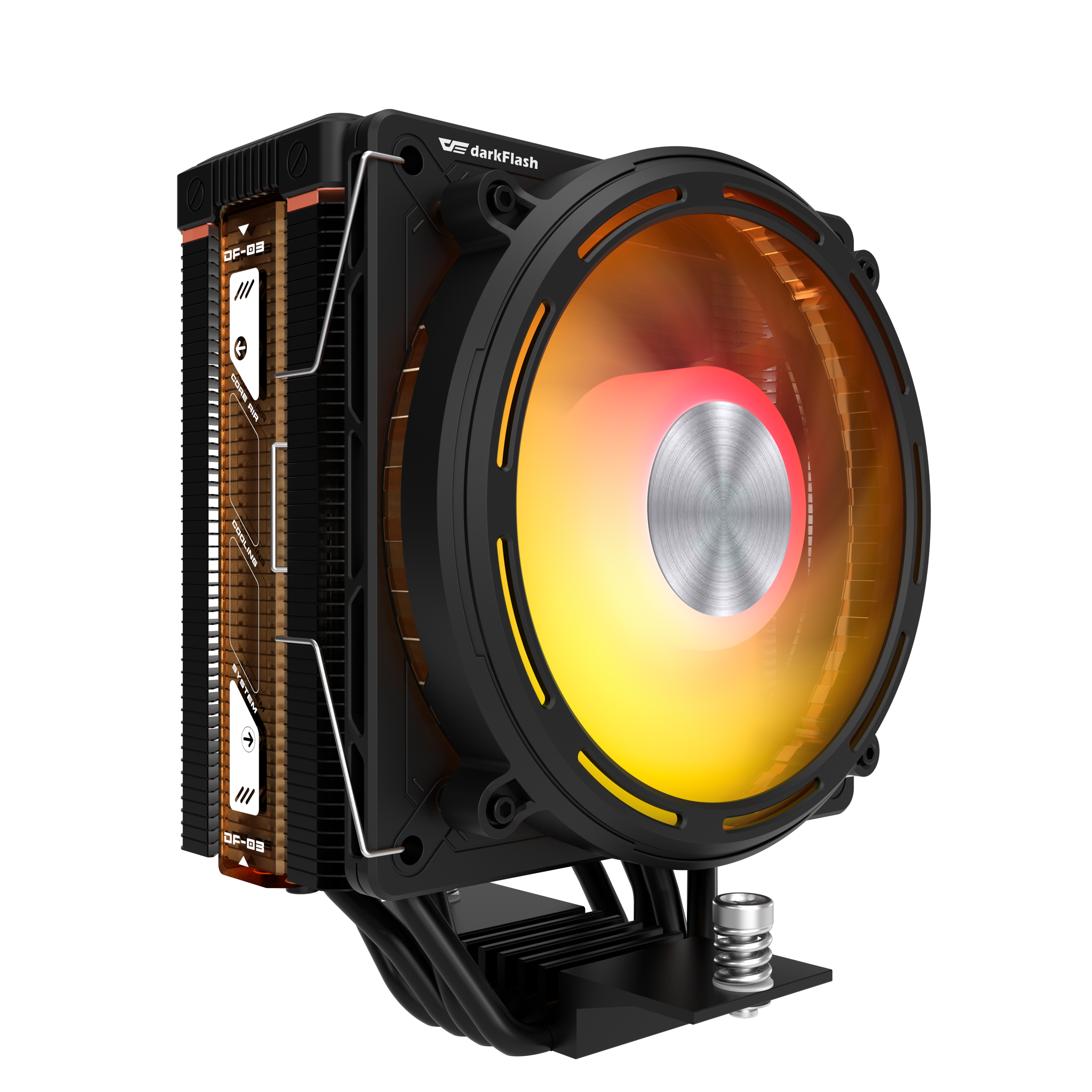 Darkflash E400 processzorhoz Aktív hűtés Fekete