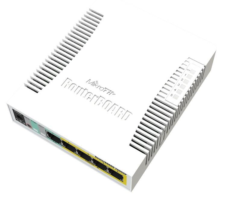 MikroTik RB260GSP 5+1 portos PoE Soho Switch (CSS106-1G-4P-1S) MikroTik RB260GSP 5+1 portos PoE Soho Switch (CSS106-1G-4P-1S)