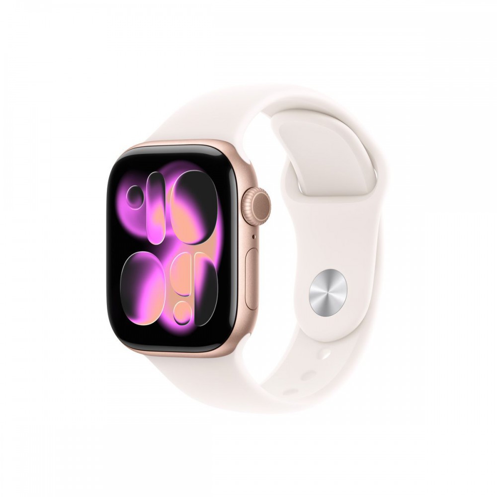 Apple Watch S11 Cellular 42mm arany alutok, rózsaszín sport M/L