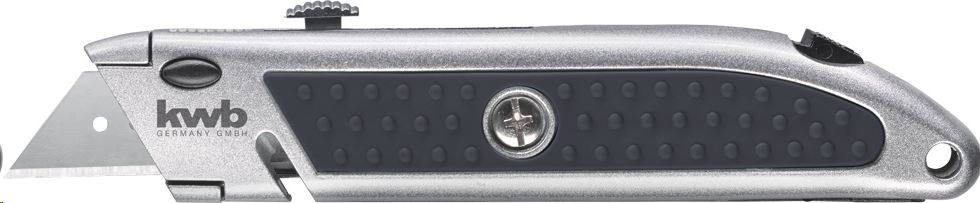 KWB PROFI SAFETY KNIFE biztonsági fémházas trapézkés tartalék pengével a markolatban, 160 mm (013310) KWB PROFI SAFETY KNIFE biztonsági fémházas trapézkés tartalék pengével a markolatban, 160 mm (013310)