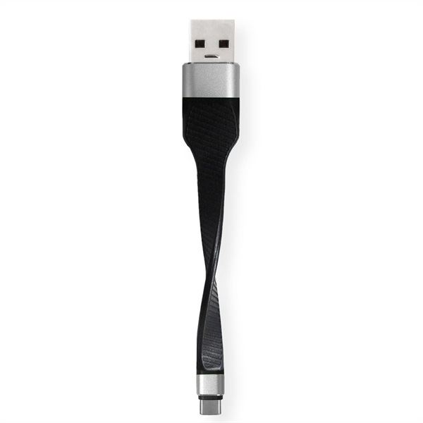 Roline USB Type-C - USB Type-A kábel 0,11m fekete (11.02.9014-10)