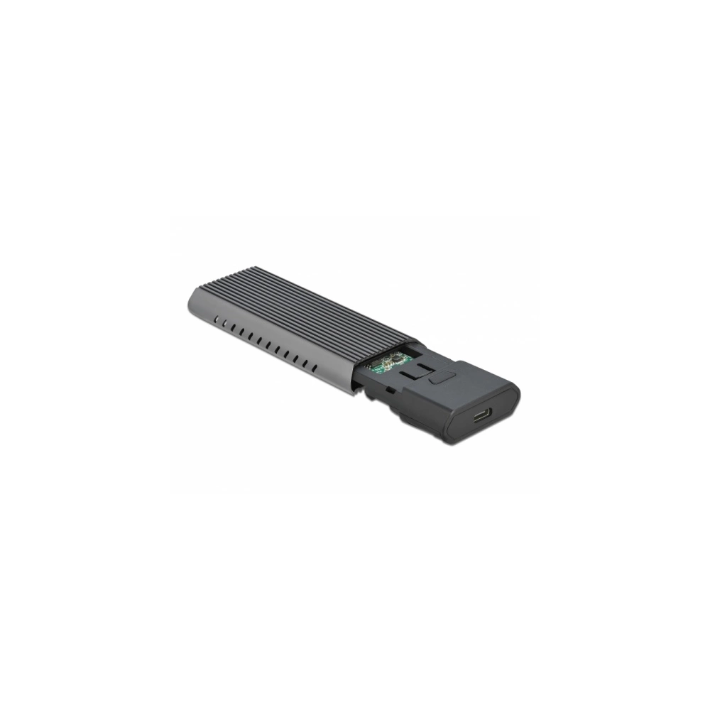 DeLock External USB Type-C Combo Enclosure for M.2 NVMe PCIe or SATA SSD tool free