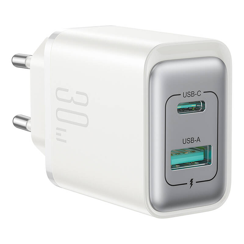 Joyroom TCF15 Dual-Port (A+C) 30W hálózati töltő Fehér