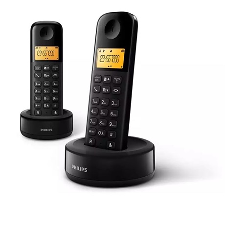 Philips D1602B/53 DECT TELEFON fekete 300mAh 2 kézibeszélő Philips D1602B/53 DECT TELEFON fekete 300mAh 2 kézibeszélő