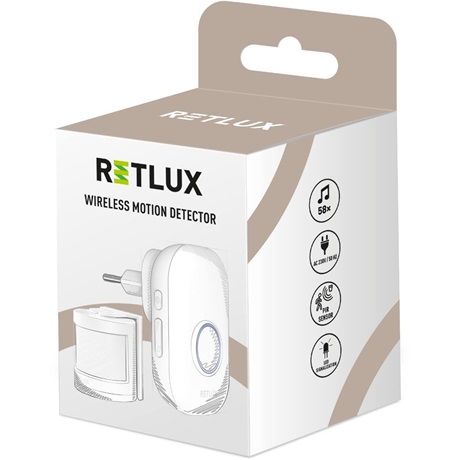 Retlux RDB 113 Hordozható akusztikus mozgás érzékelő csengő vezeték nélküli