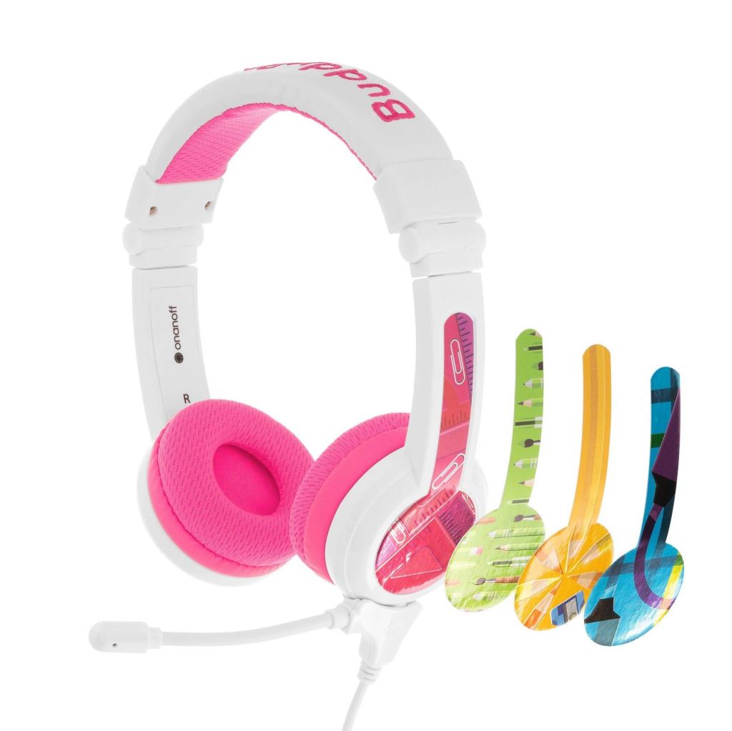 BuddyPhones School+ sztereó headset rózsaszín-fehér (BP-SCHOOLP-PINK) BuddyPhones School+ sztereó headset rózsaszín-fehér (BP-SCHOOLP-PINK)