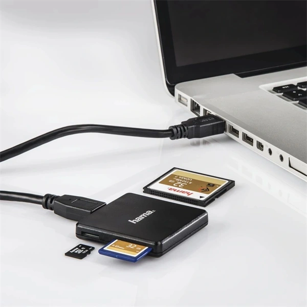 Hama USB 3.0 multi Memóriakártya olvasó Fekete