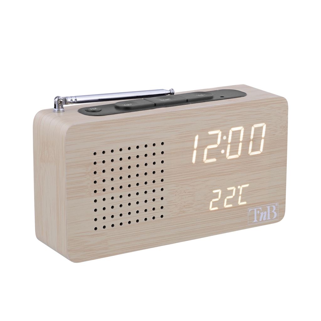 TNB TNB112182 JOY fa borítású LED kijelzős FM rádiós ébresztőóra TNB TNB112182 JOY fa borítású LED kijelzős FM rádiós ébresztőóra