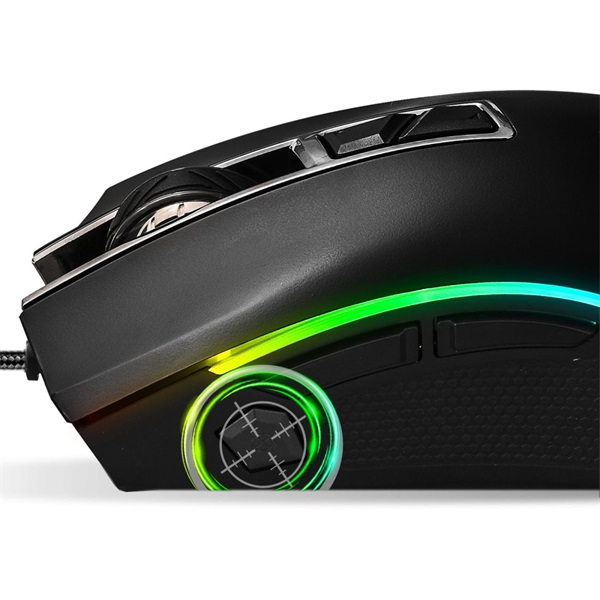 Spirit Of Gamer PRO-M6 optikai Gaming egér fekete (S-PM6)