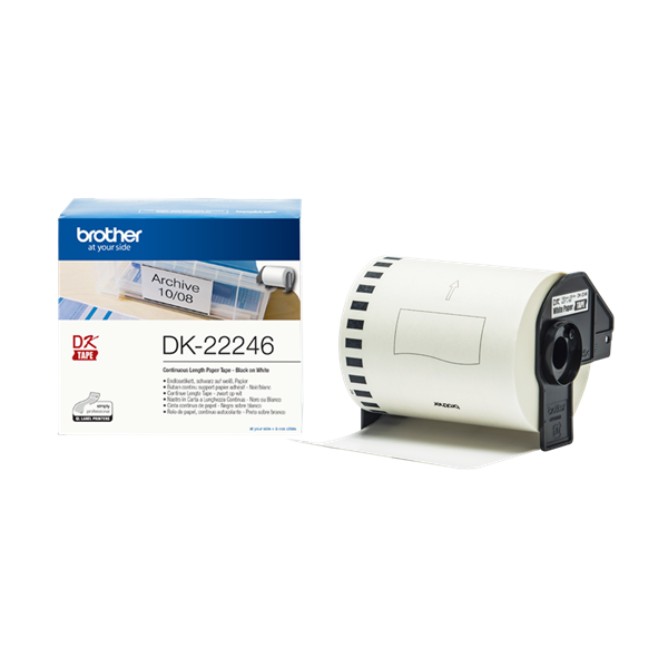 Brother DK-22246 folytonos szalagcímke 103mm x 30.48m öntapadós White