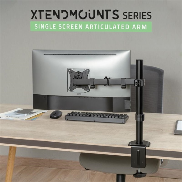 Advance  XTENDMOUNTS Single  17-32"  dönthető forgatható Monitor Asztali konzol Fekete 