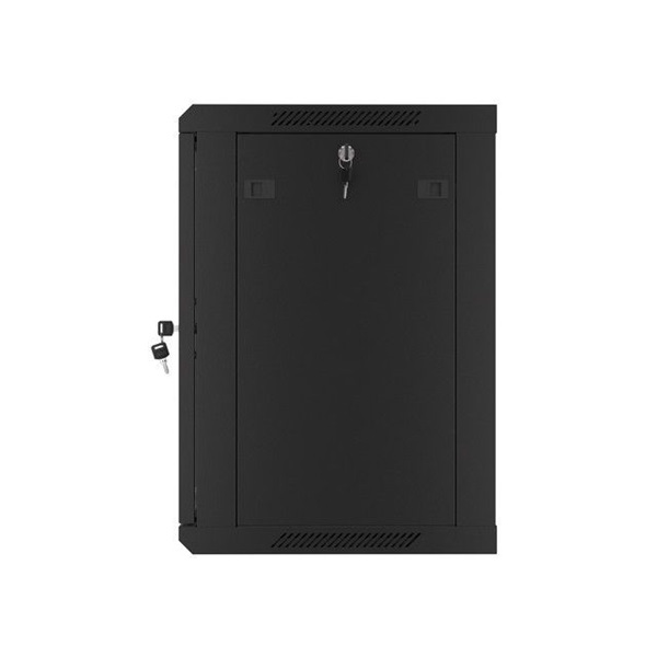 Lanberg 12U 19" fali rack szekrény 600x450mm fekete (WF01-6412-10B)